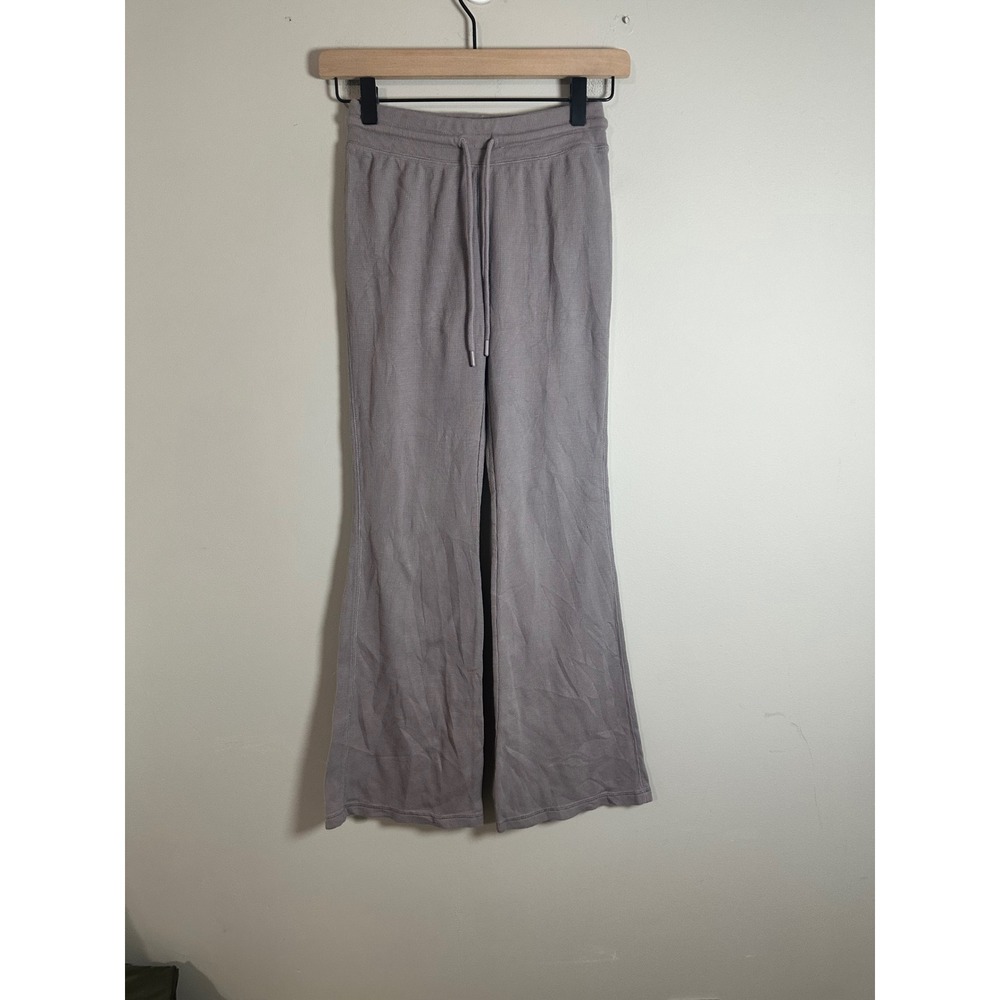 Aritzia Sunday Best Waffle Knit Flare Pants Dusty Purple Mauve 2XS 83236